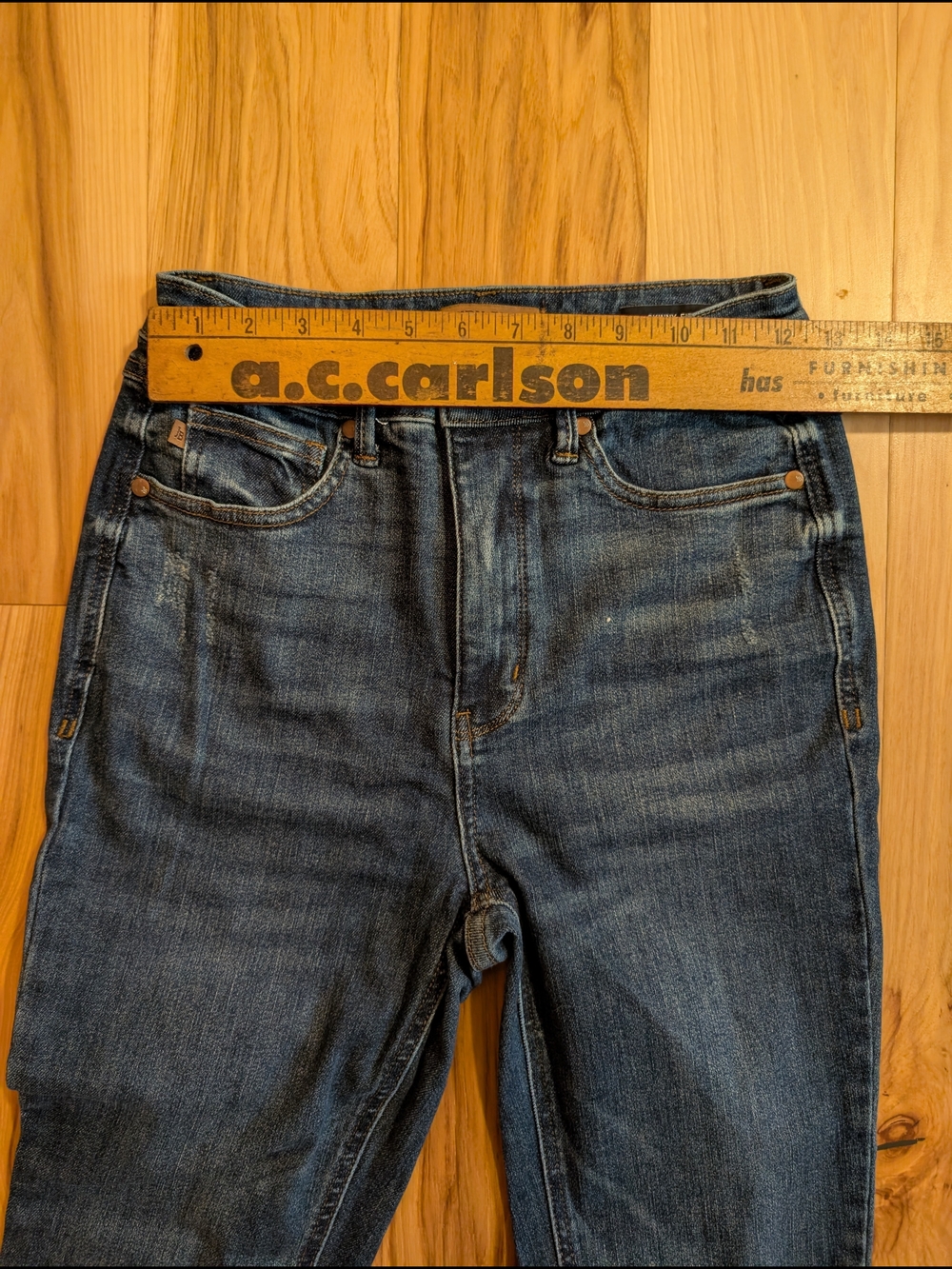 Judy Blue High Waist Tummy Control Skinny Jeans Women's Size 7 / 28 - Picture 5 of 7
